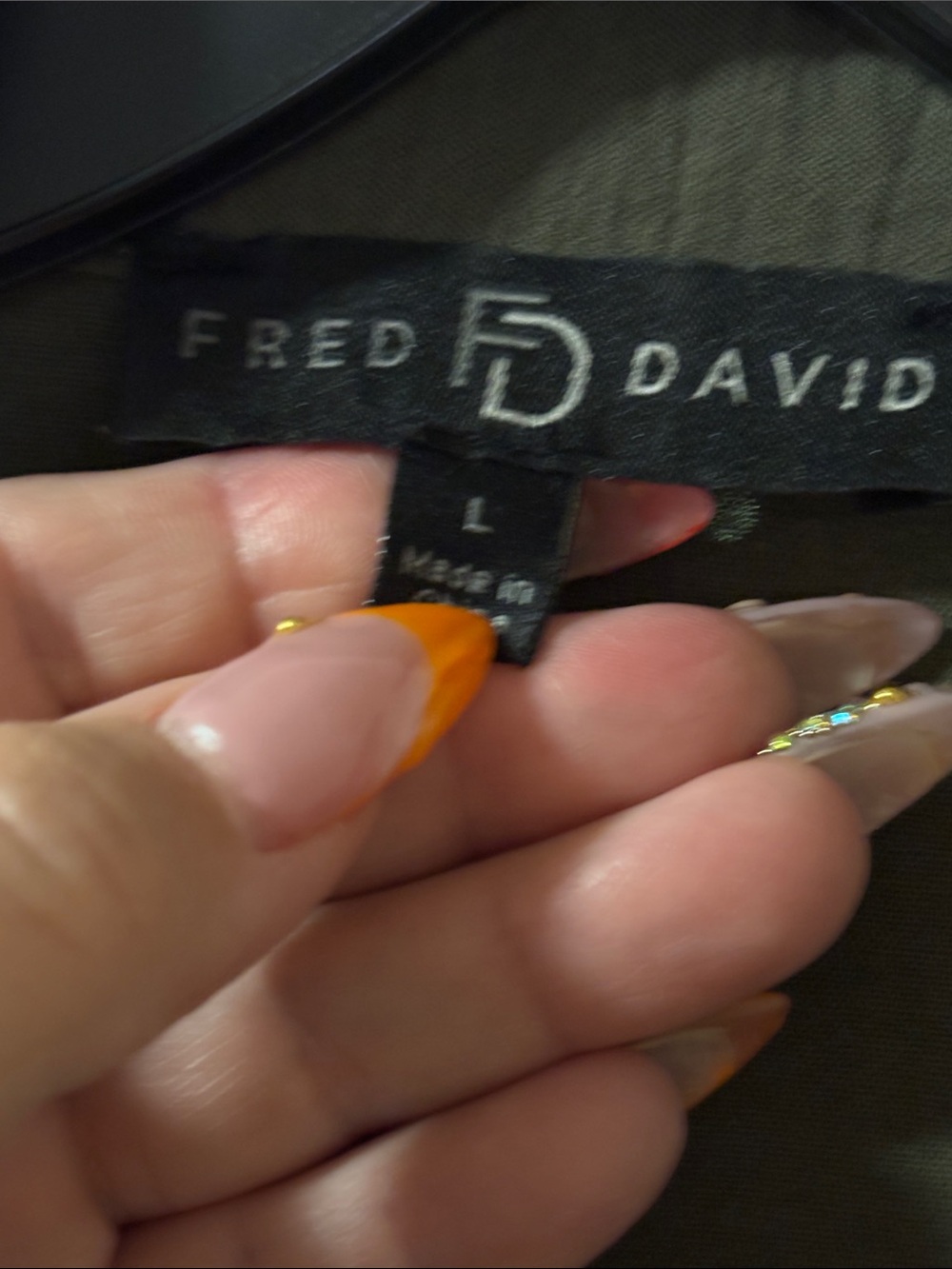 Fred David Long Sleeve Blouse NWOT - Picture 3 of 4